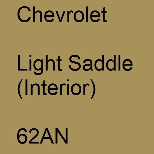 Chevrolet, Light Saddle (Interior), 62AN.